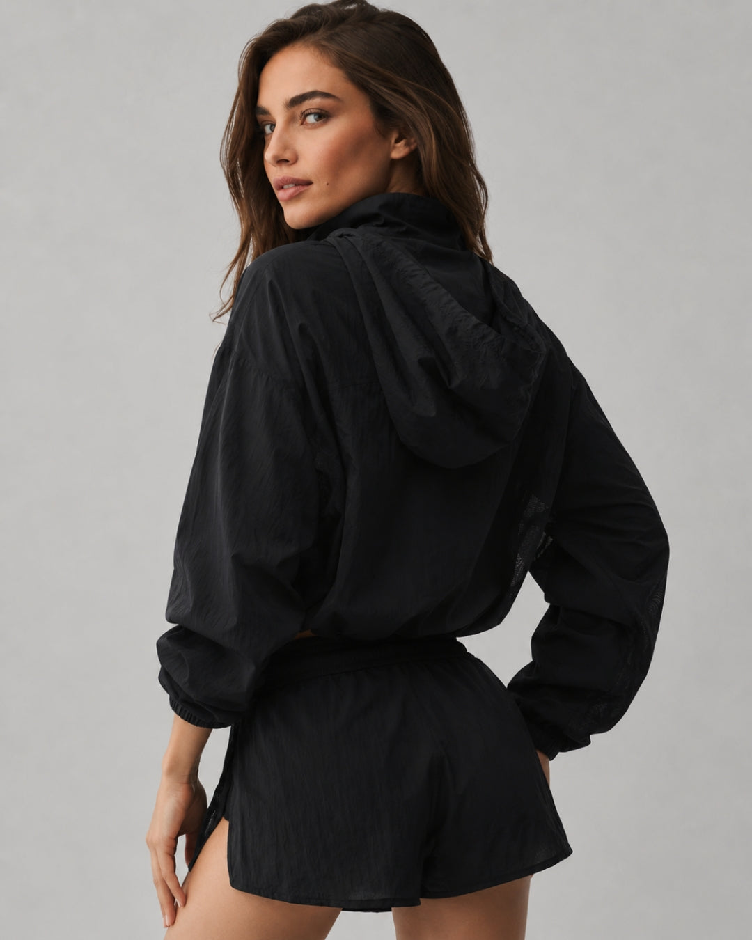 Alo 1/4 Zip Go Time Pullover Black