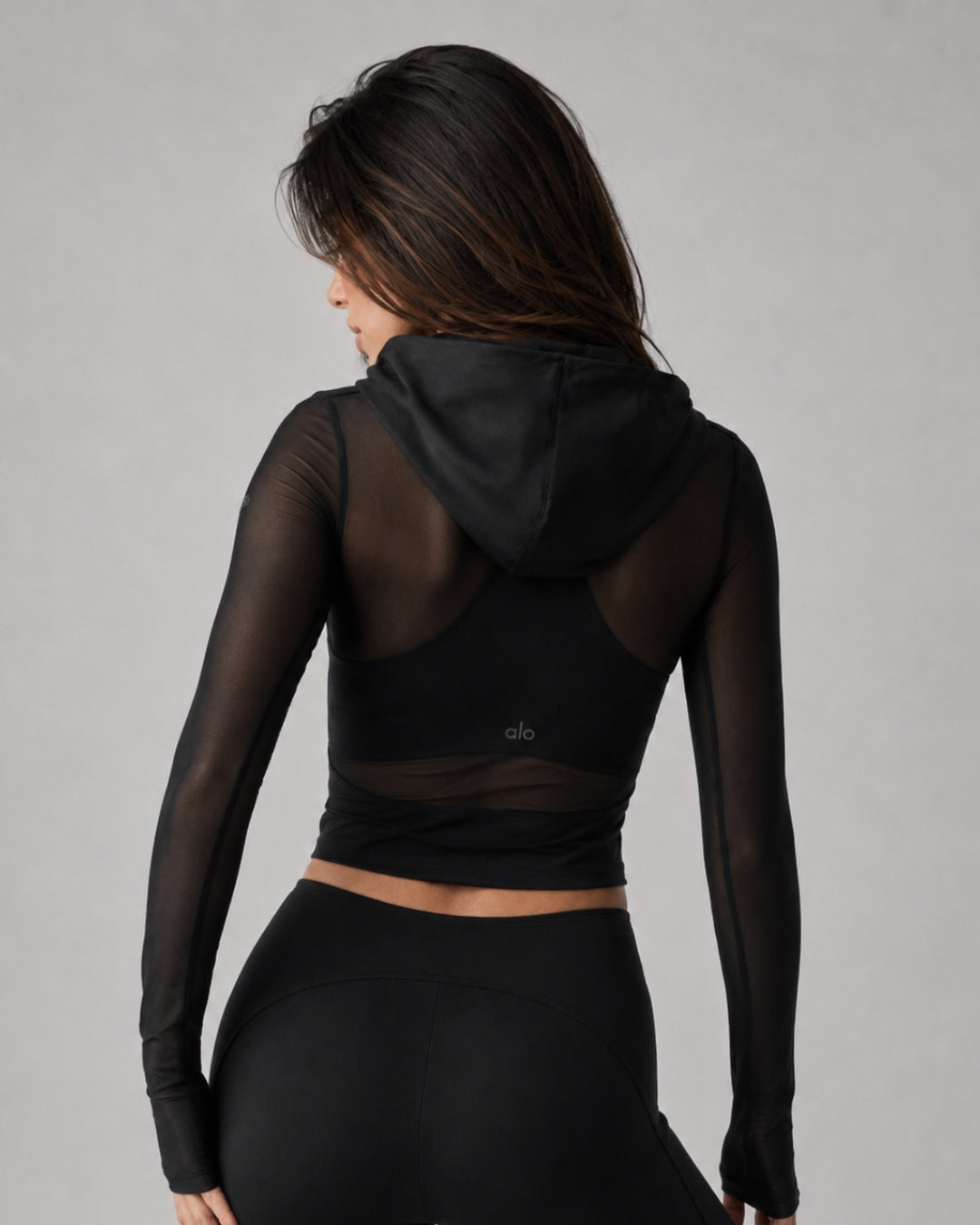 Alo Softsculpt Superset Full Zip Jacket Black