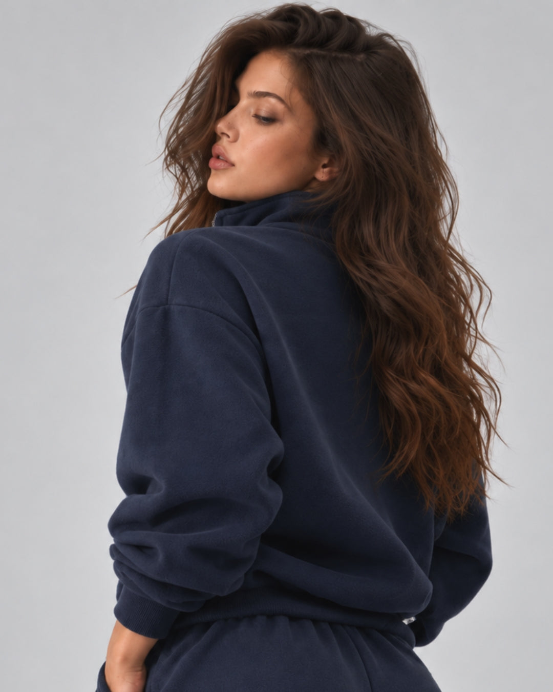 Alo Accolade 1/4 Zip Pullover Navy
