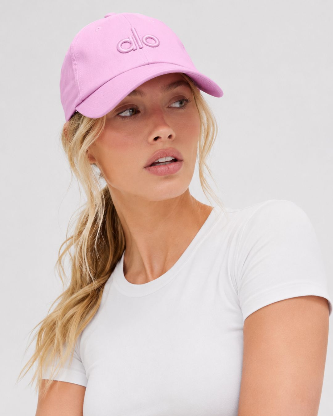Alo Off Duty Hat Candy Heart Pink