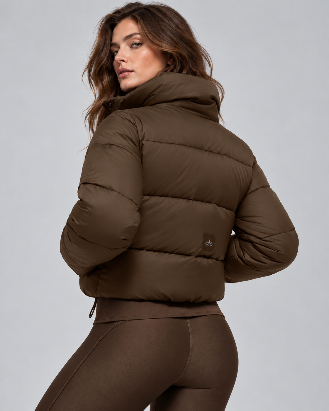Alo Gold Rush Puffer Espresso