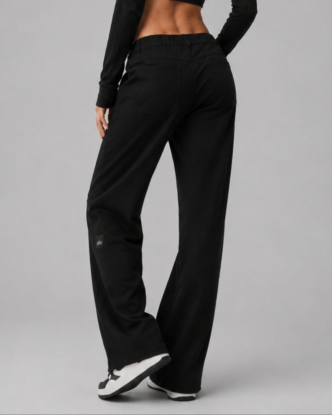 Alo High Road Straight Leg Pant Black