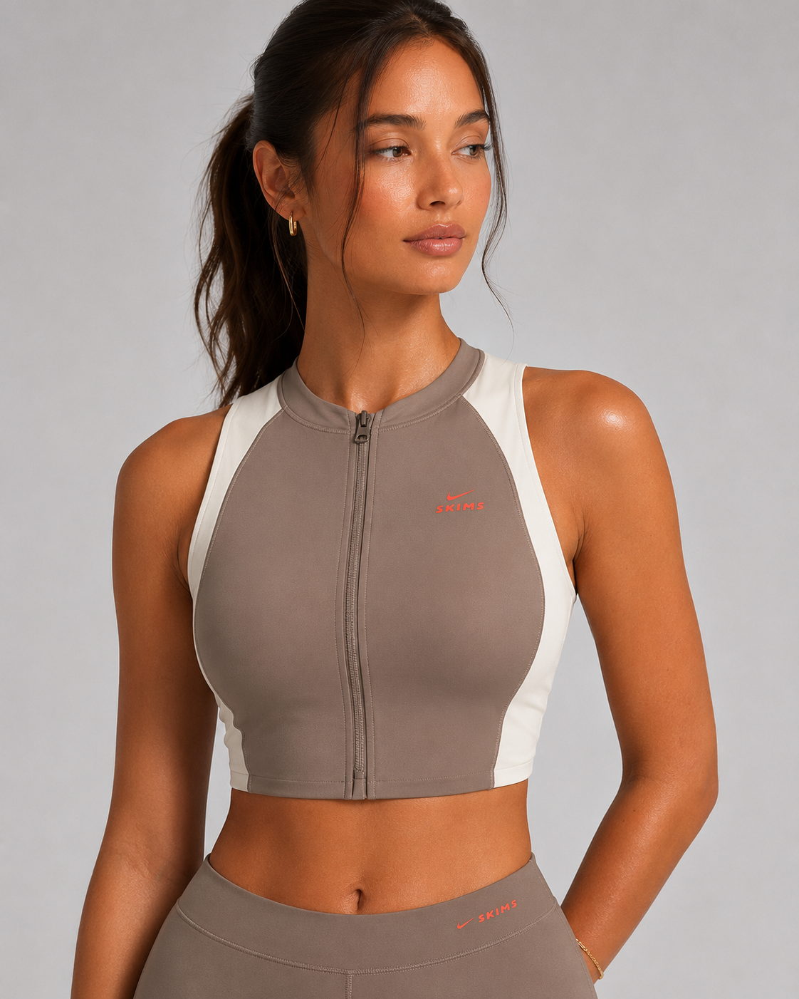 Nike Skims Front Zip Bra