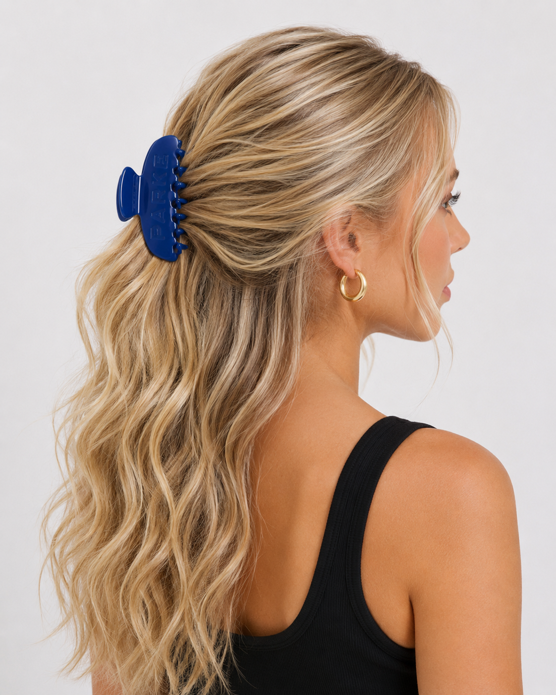 Parke Navy Claw Clip