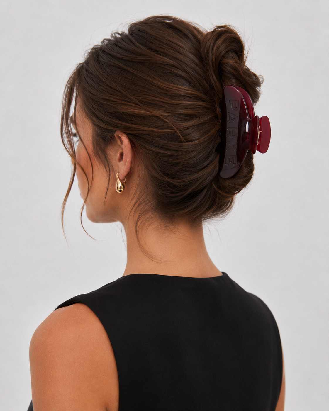 Parke Maroon Claw Clip
