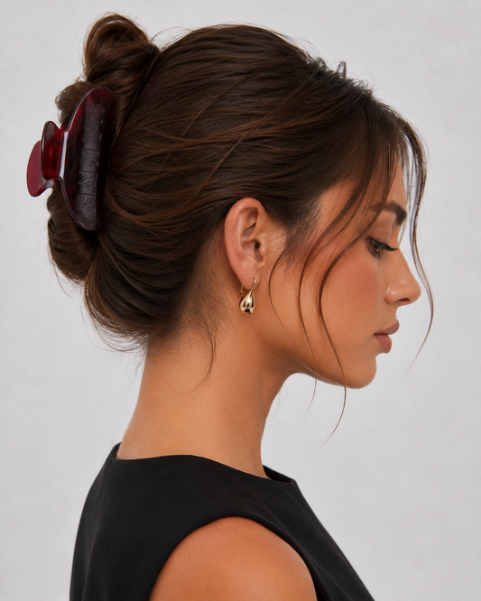 Parke Maroon Claw Clip
