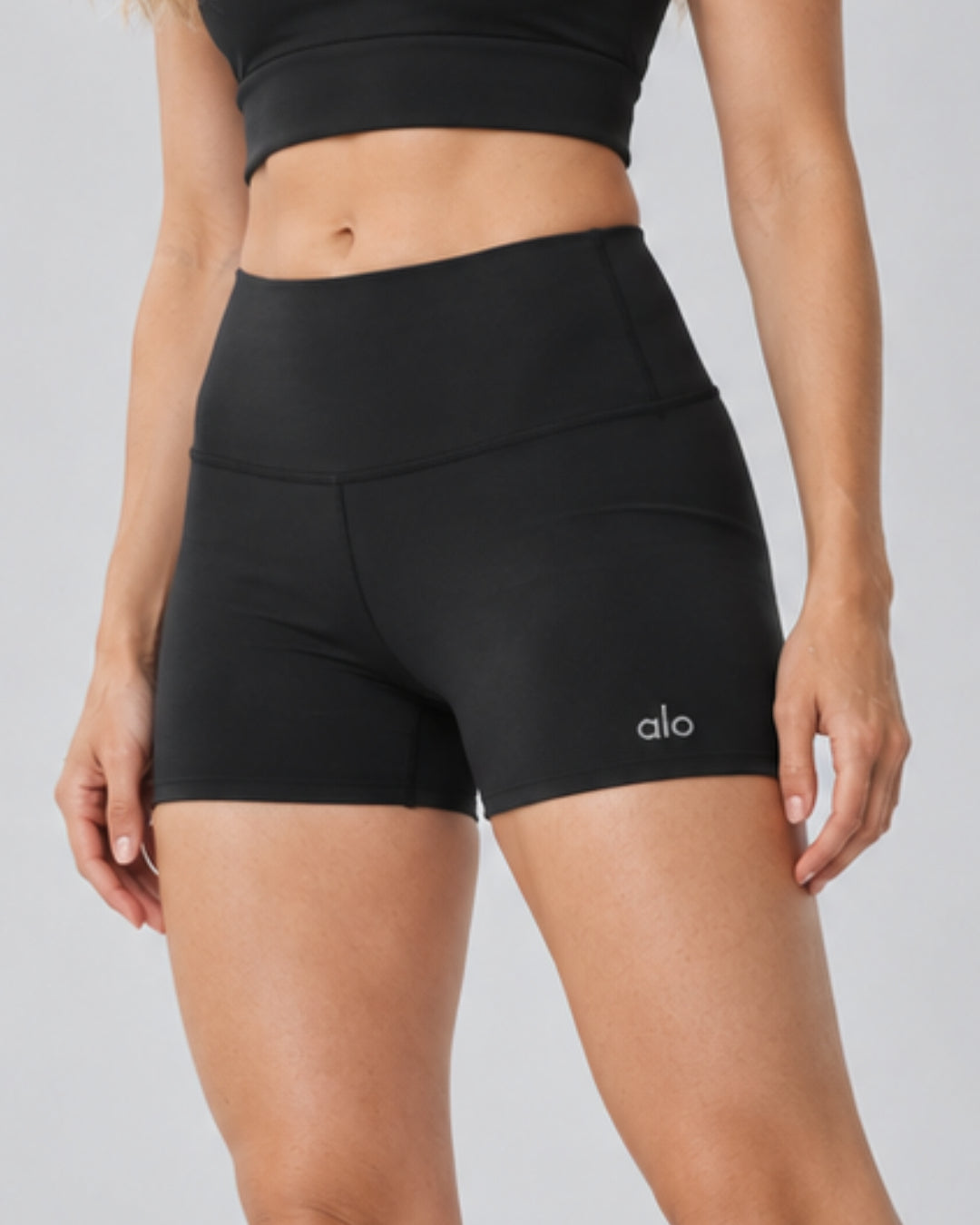 Alo 3" Softsculpt High-Waist Precision Short Black