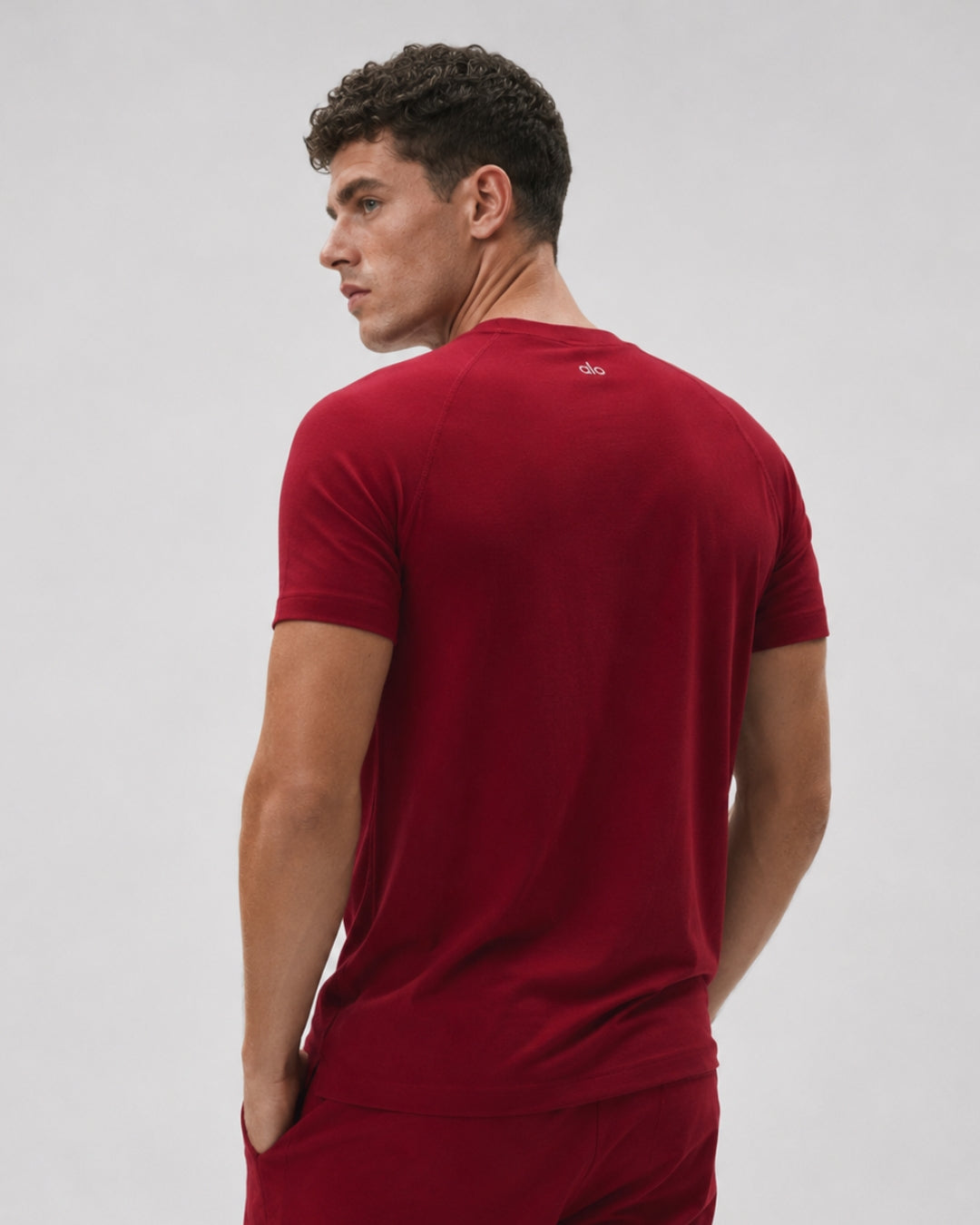 Alo Vapor Crewneck Short Sleeve Romance Red