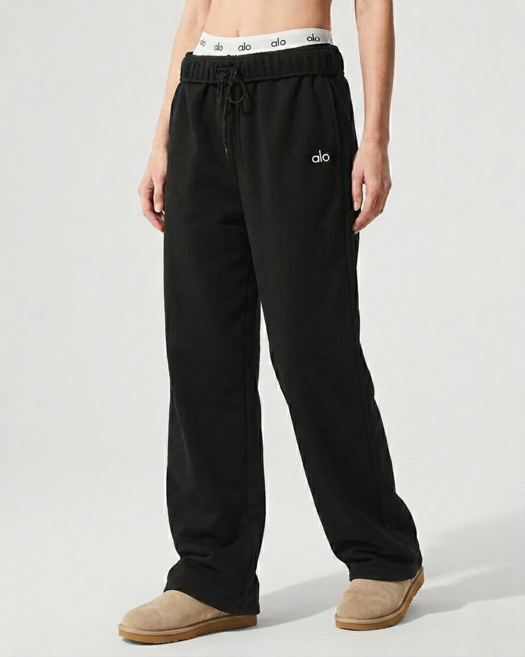 Alo Yoga Accolade Straight Leg Sweatpant Black
