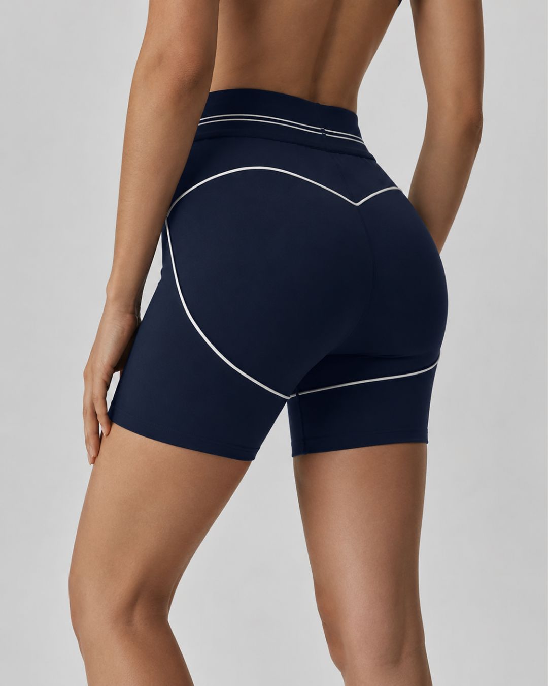 Alo Airbrush Heart Throb Short Navy White
