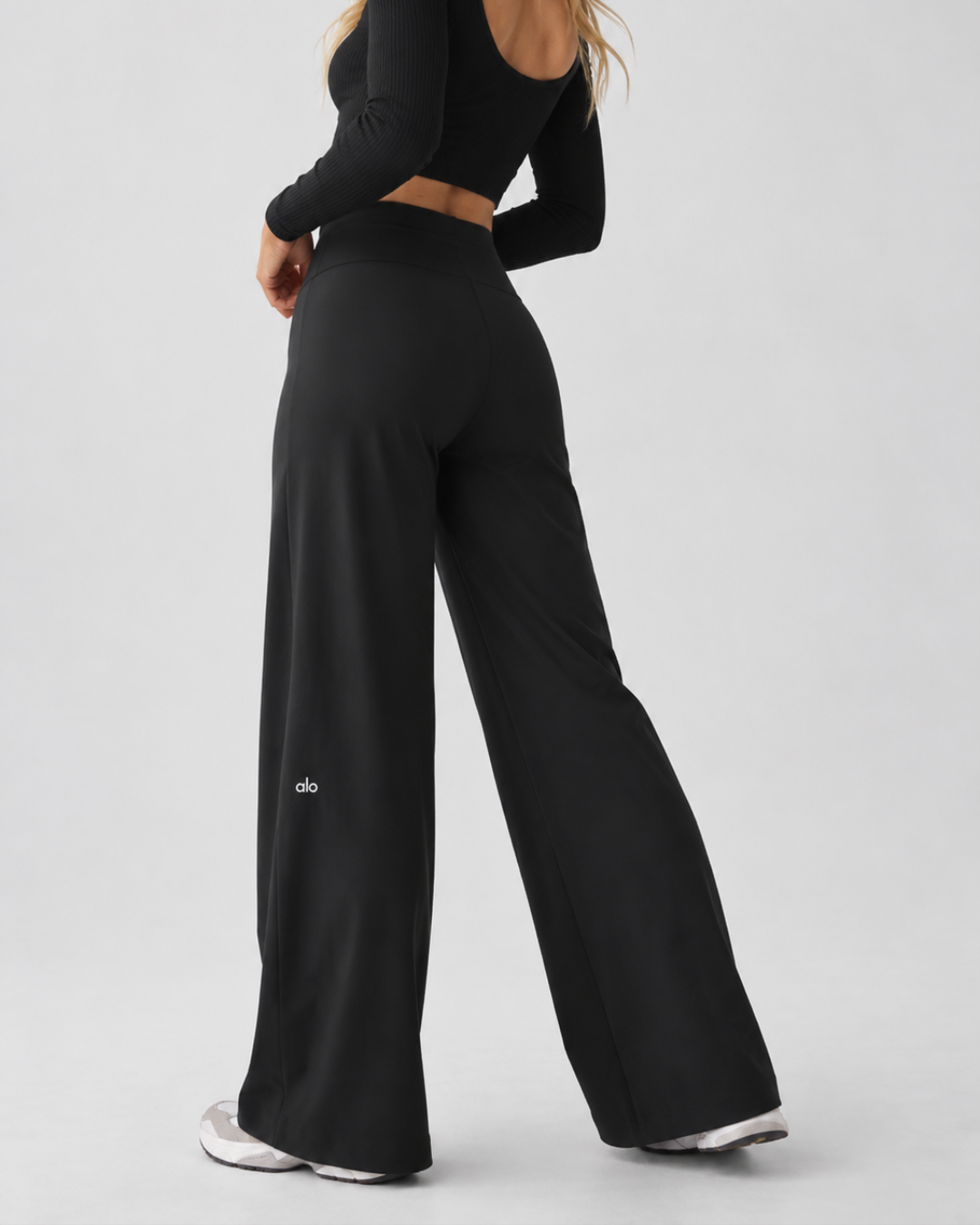 Alo Airbrush High-Waist Wide Leg Pant (Regular)