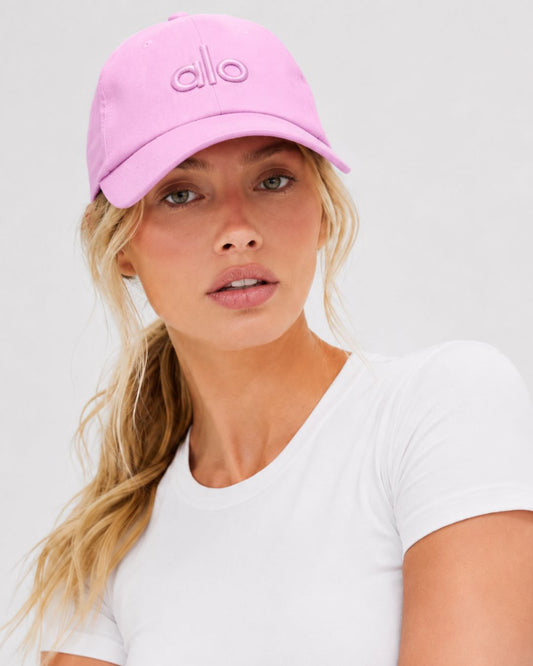 Alo Off Duty Hat Candy Heart Pink