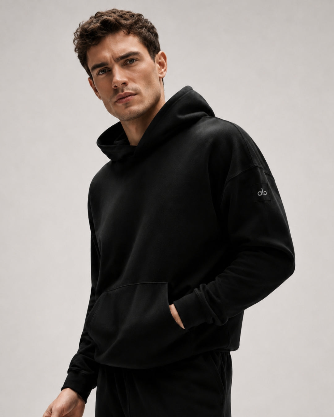 Alo Double Take Hoodie Black