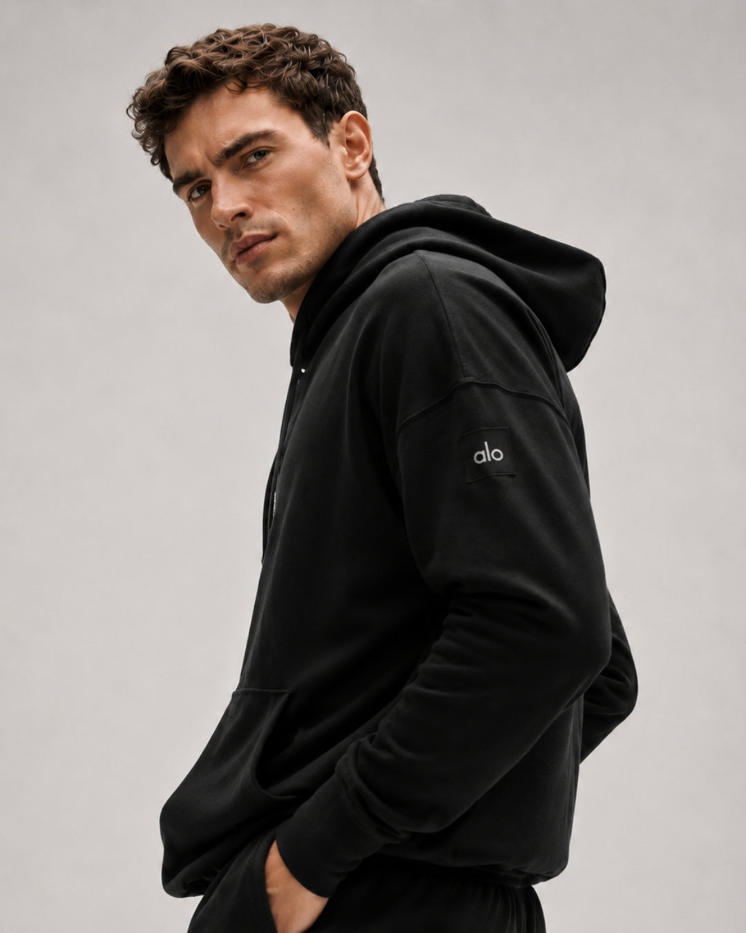 Alo Double Take Hoodie Black
