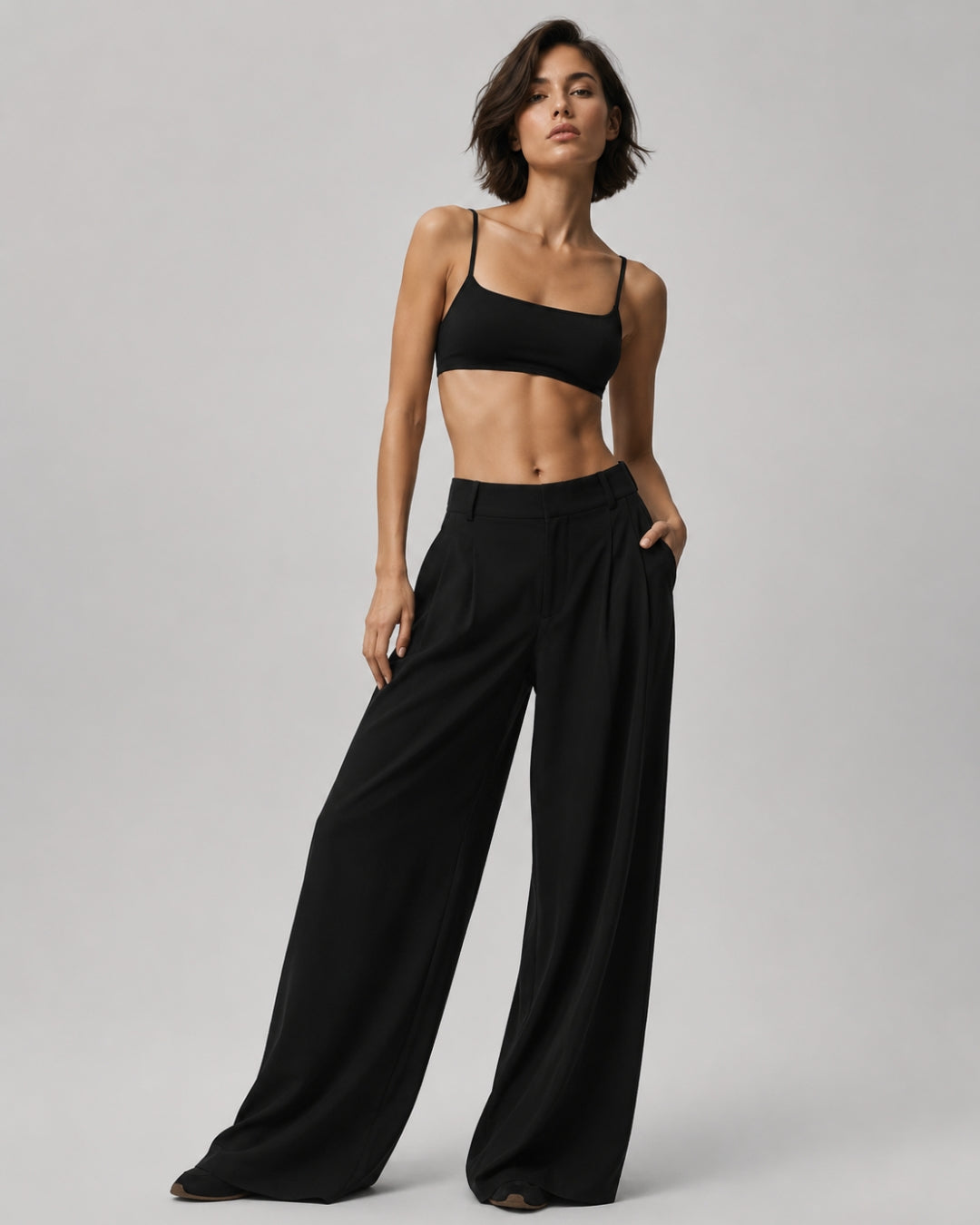 Alo High-Waist Dreamscape Trouser Black (Regular)