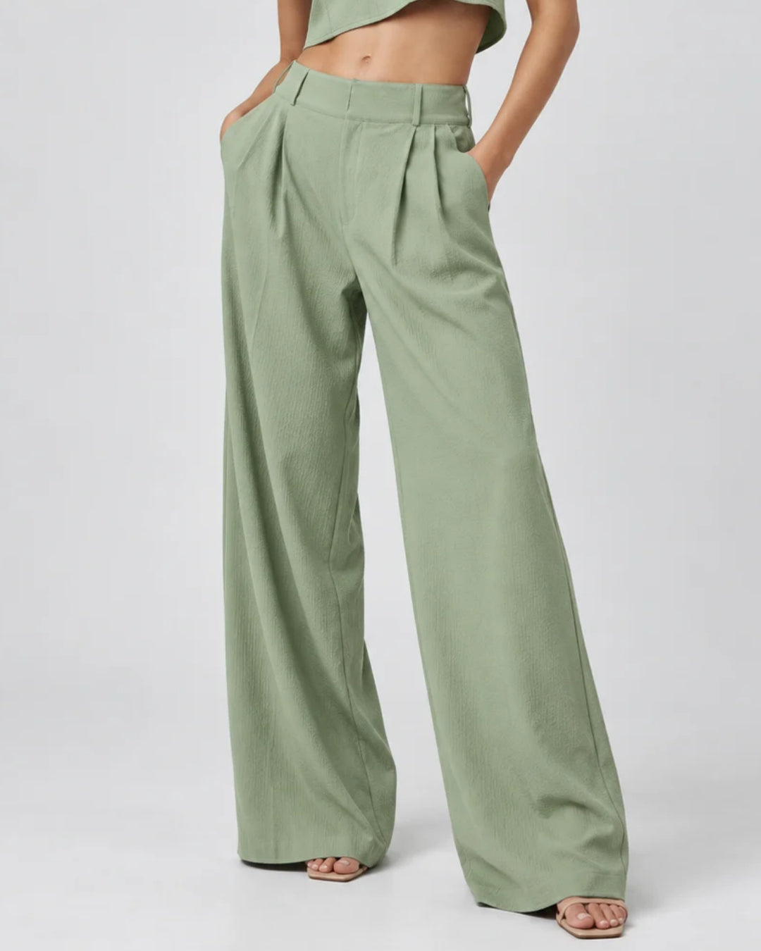 Alo High-Waist Dreamscape Trouser Dune Grass (Regular)
