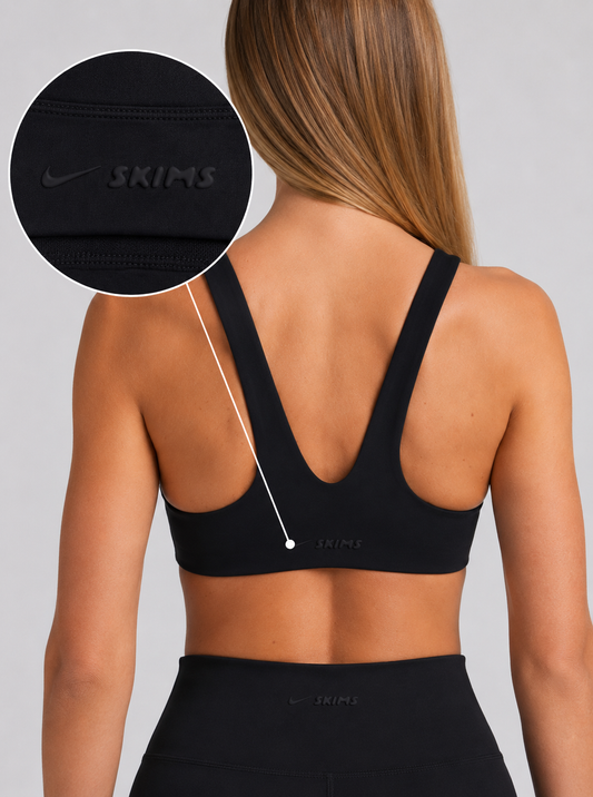 Nike Skims Scoop Bra Obsidian