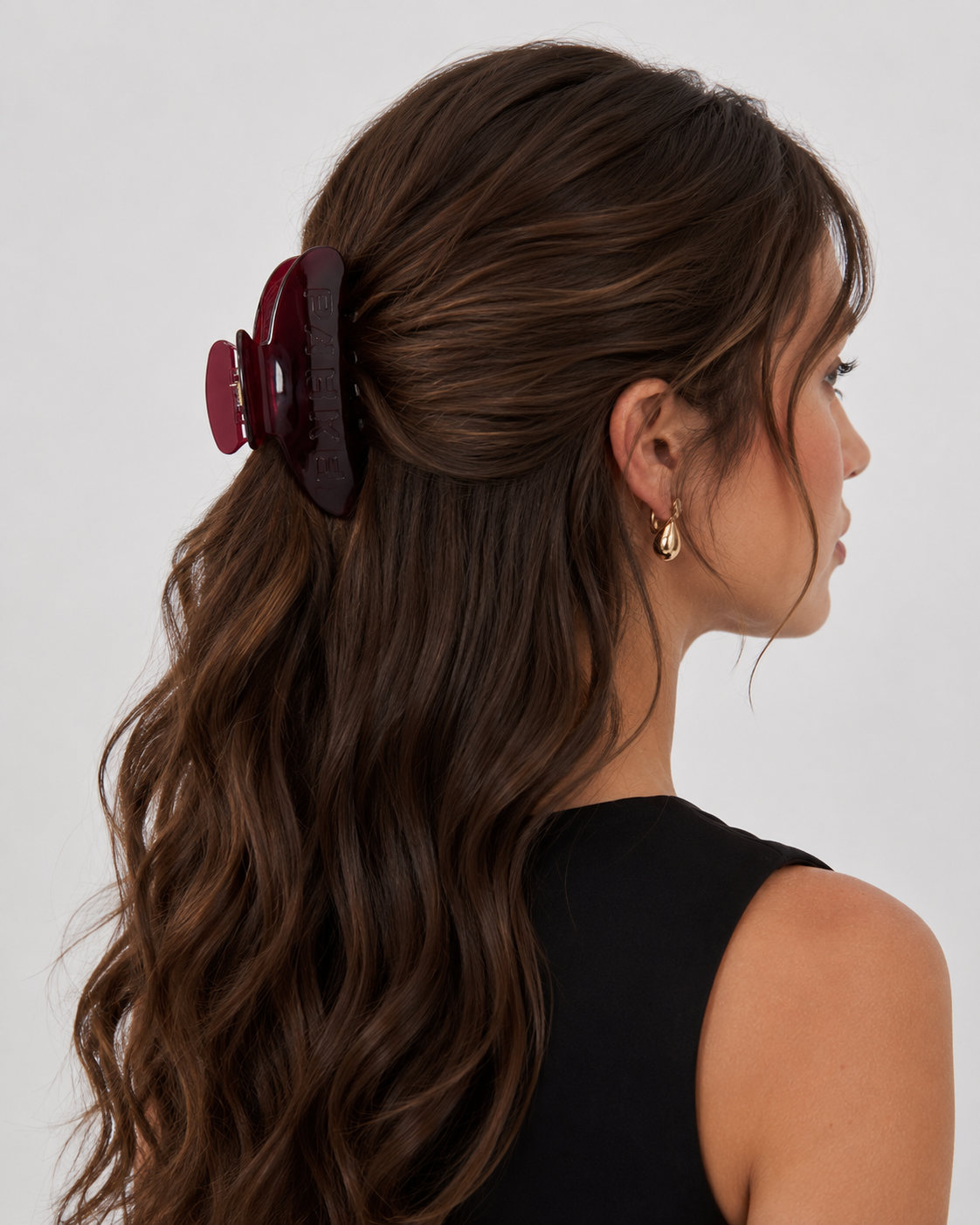 Parke Maroon Claw Clip