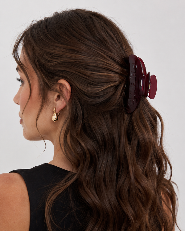 Parke Maroon Claw Clip