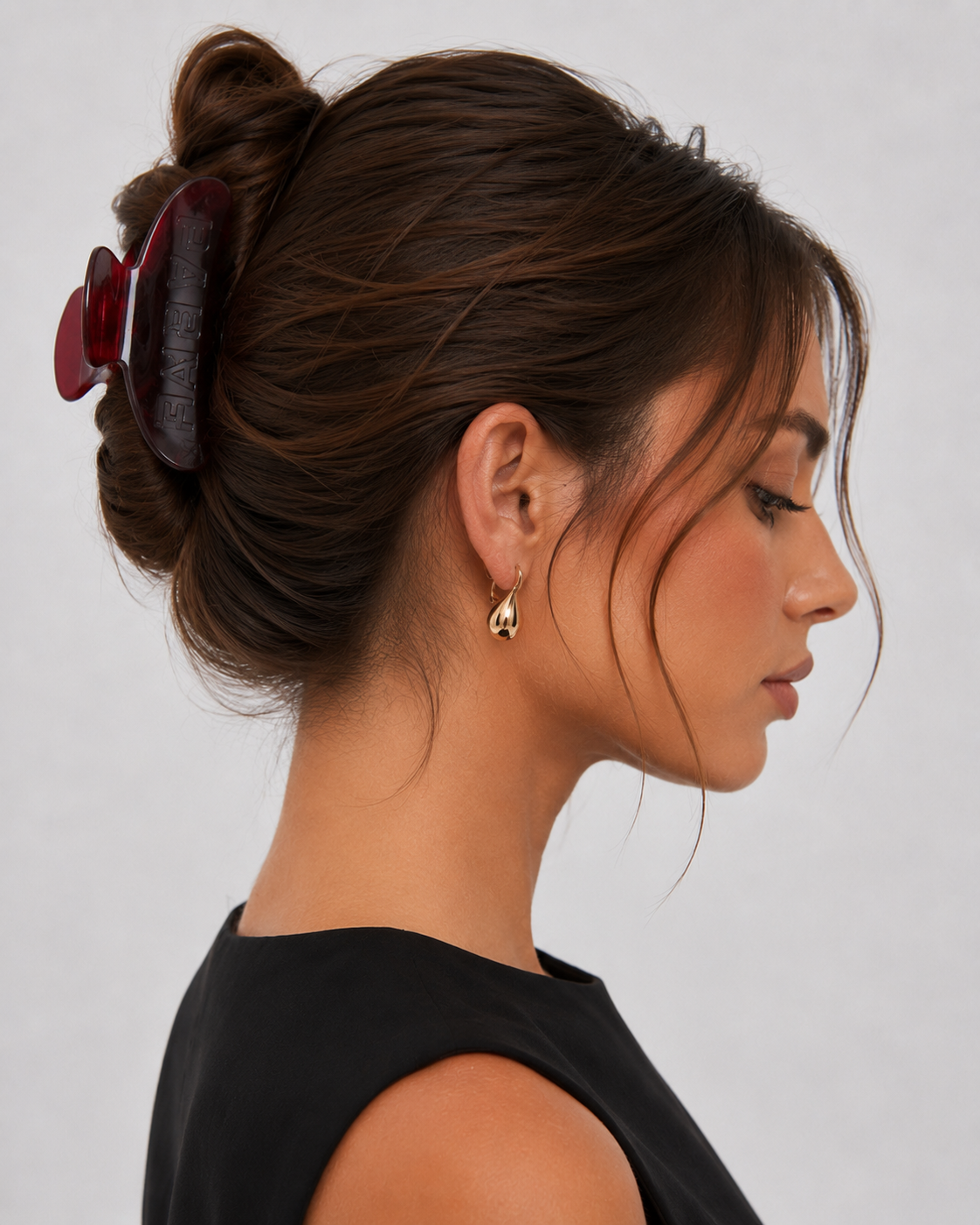 Parke Maroon Claw Clip