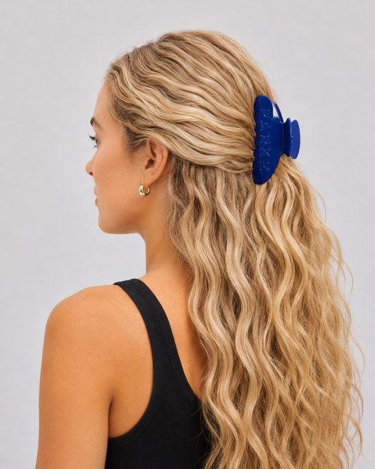 Parke Navy Claw Clip