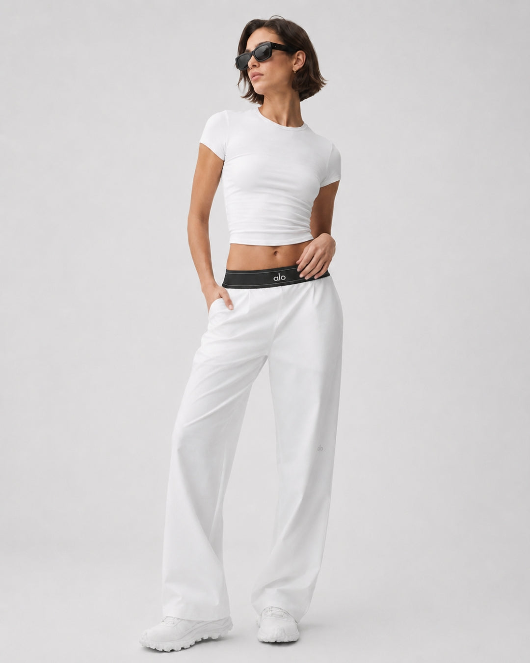 Alo Suit Up Trouser White (Regular)