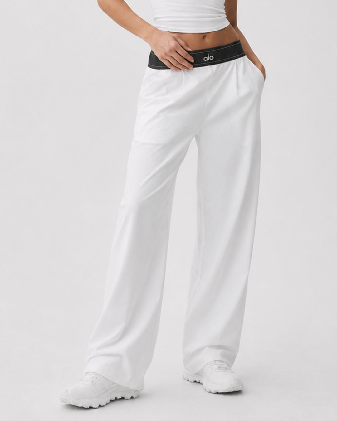Alo Suit Up Trouser White (Regular)
